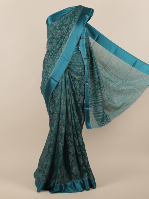 

Pothys Blue Woven Design Jute Silk Saree