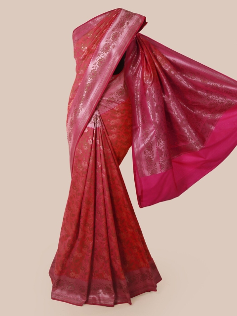 

Pothys Magenta Pure Silk Woven Design Banarasi Saree