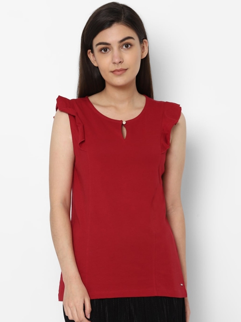 

Allen Solly Woman Red Regular Top