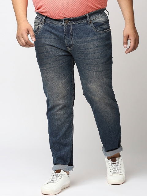 

High Star Men Navy Blue Mid-Rise Clean Look Regular Fit Jeans