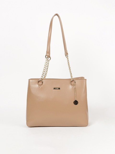 

CODE by Lifestyle Beige Solid Shoulder Bag
