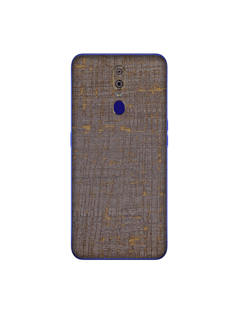 

Trendy Skins Gold-Toned & Brown Vintage Fabric Pattern Oppo F11 Phone Skin
