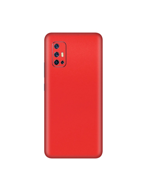 Trendy Skins Red Matte Pattern Vivo v17 Phone Skin