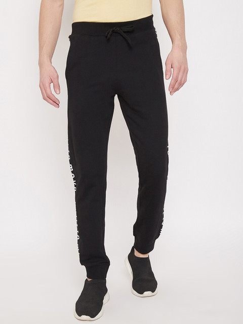 

Austin wood Men Black Solid Slim-Fit Cotton Joggers