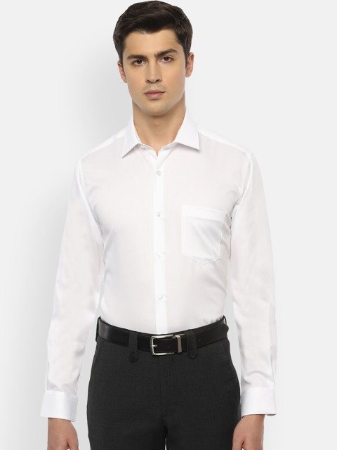 

Van Heusen Men White Regular Fit Solid Pure Cotton Formal Shirt