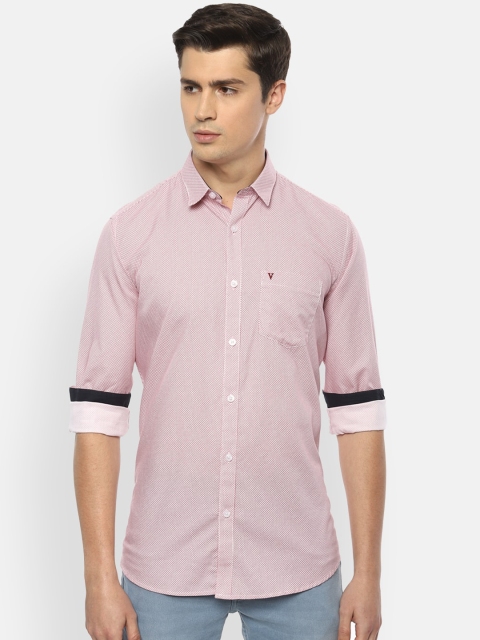 

Van Heusen Sport Men White Slim Fit Printed Casual Shirt