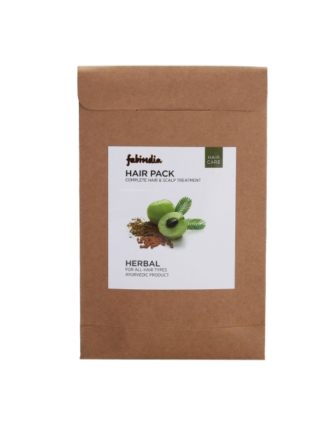 Fabindia Unisex Herbal Hair Pack 190 g, Brown