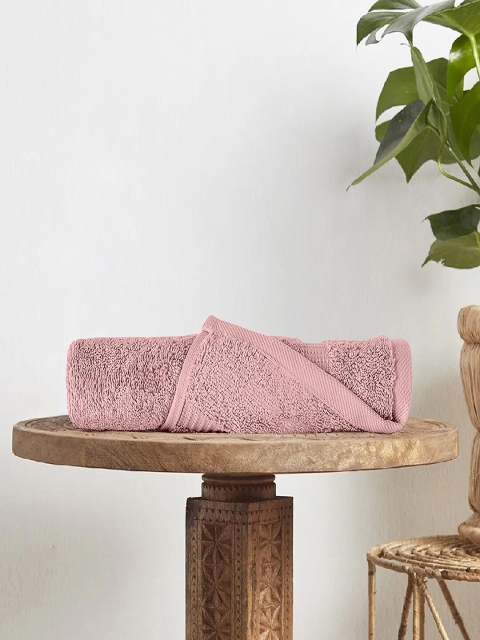 

Divine Casa Unisex Pink Solid Cotton 500 GSM Bath Towel