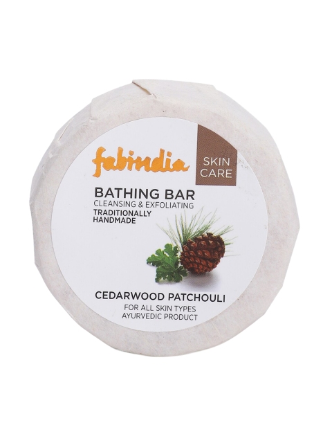 

Fabindia Cedarwood Patchouli Bathing Bar 100g, White