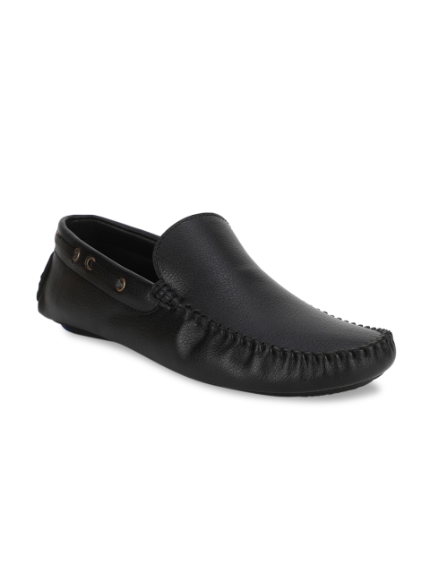 

Bruno Manetti Men Black Textured Casual Driving Shoes