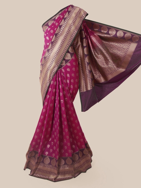 

Pothys Purple Pure Silk Woven Design Banarasi Saree
