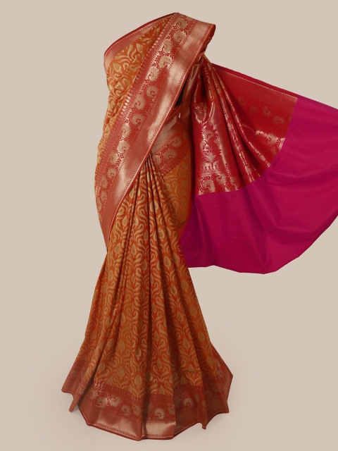 

Pothys Mustard Pure Silk Woven Design Banarasi Saree