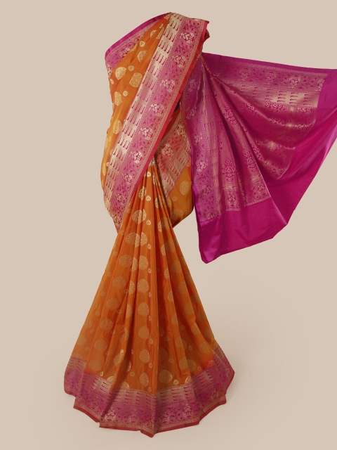 

Pothys Orange Pure Silk Woven Design Banarasi Saree