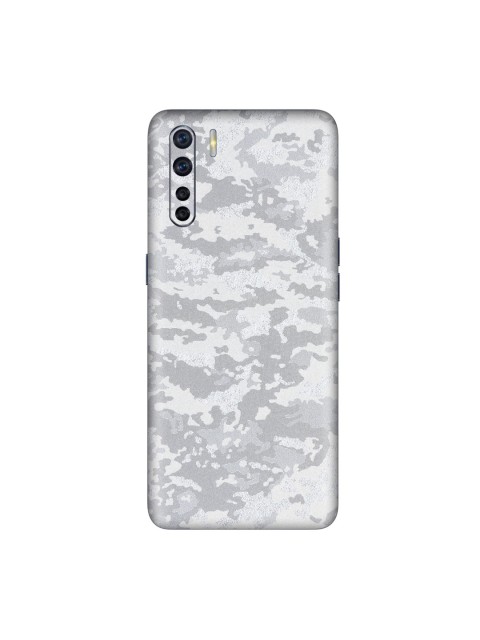 

Trendy Skins Silver-Toned Camouflage Pattern Oppo F15 Phone Skin