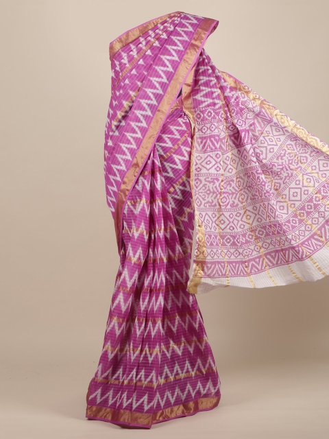 

Pothys Lavender Printed Pure Cotton Saree