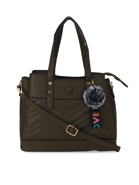 

Ratans Olive Green Solid Shoulder Bag