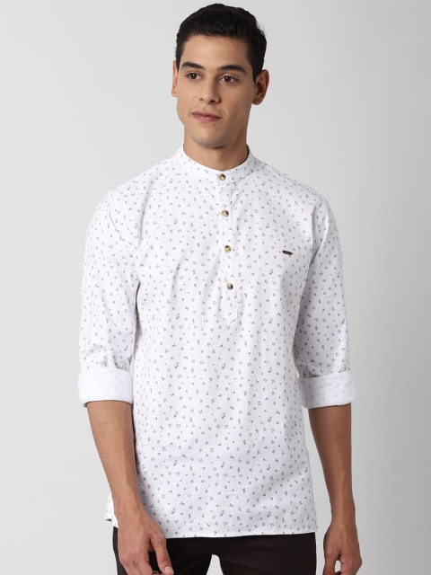 

Peter England Casuals Men White Slim Fit Printed Shirt