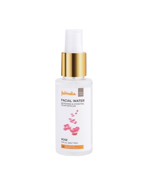 

Fabindia Refreshing & Hydrating Rose Facial Water 100ml, Transparent