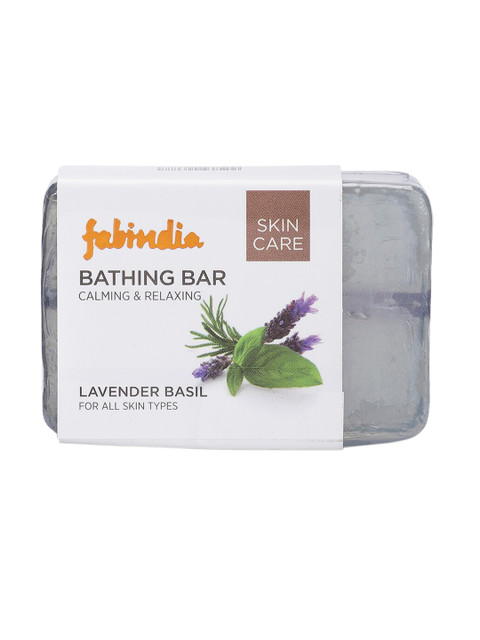 

Fabindia Unisex Lavender Bathing Bar 100 g, Blue