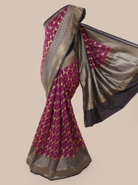 

Pothys Purple Pure Silk Woven Design Banarasi Saree