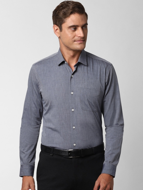 

Peter England Men Grey Regular Fit Pure Cotton Casual Shirt