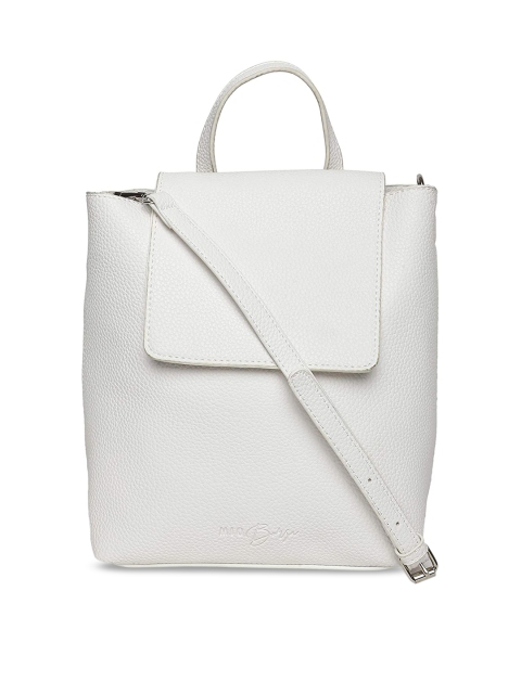 

MIO Borsa White Solid Satchel