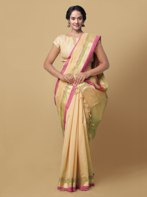 

Unnati Silks Women Beige Bangalore Sico Saree