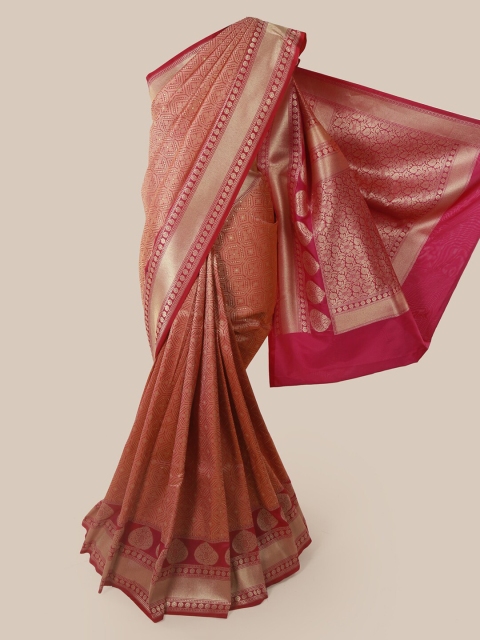

Pothys Pink Pure Silk Woven Design Banarasi Saree