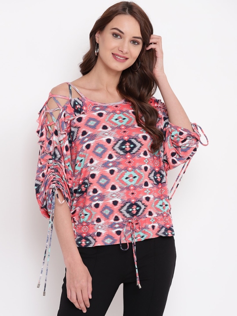 

Texco Multicoloured Geometric Printed Regular Top, Multi