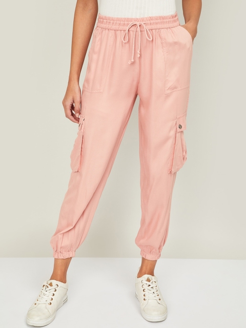 

Bossini Women Pink Regular Fit Solid Joggers