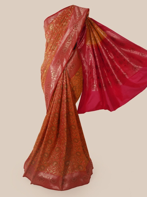 

Pothys Orange Pure Silk Woven Design Banarasi Saree