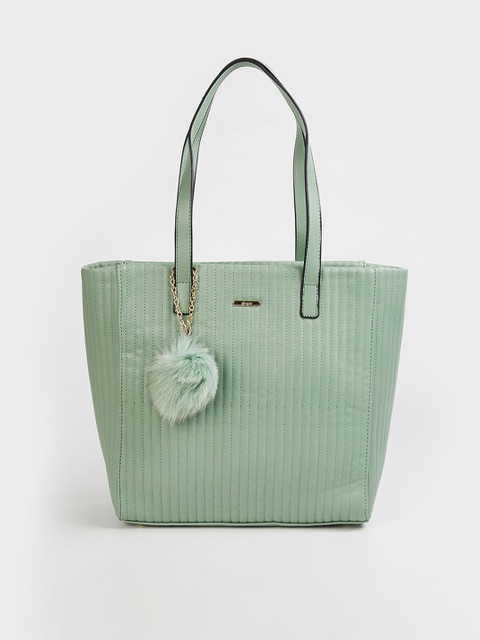 

Ginger by Lifestyle Green Textured Shopper Shoulder Bag