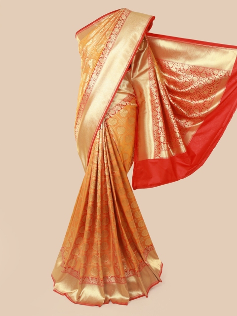 

Pothys Orange Pure Silk Woven Design Banarasi Saree