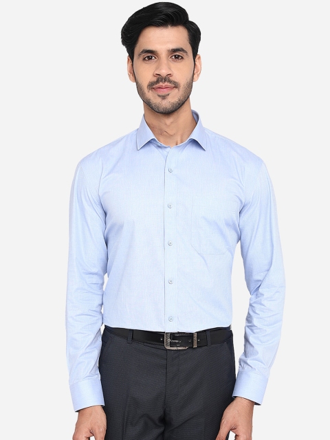 

Greenfibre Men Blue Regular Fit Solid Formal Shirt