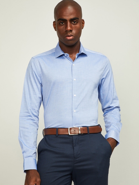 

CODE by Lifestyle Men Blue Slim Fit Self Design CF-JIM Cotton Formal Shirt