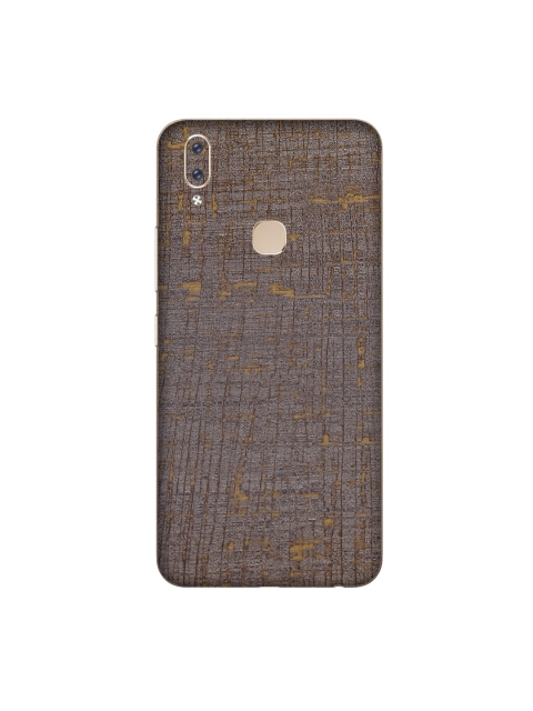 

Trendy Skins Gold-Toned & White Vintage Fabric Pattern Vivo V9 Phone Skin