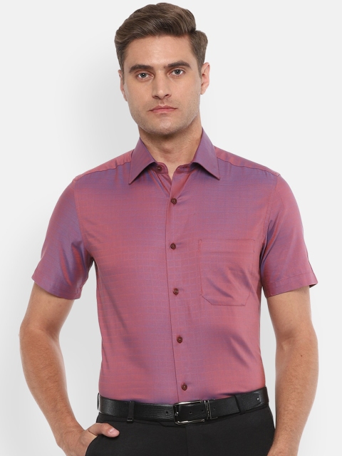 

Louis Philippe Men Purple & Pink Regular Fit Self Design Dual Tone Formal Shirt
