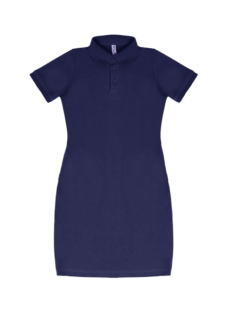 

Hunny Bunny Girls Navy Blue Solid Cotton Sheath Dress