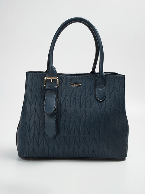 

Ginger by Lifestyle Navy Blue Structured Handheld Bag