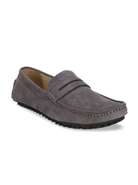 

Bruno Manetti Men Suede Casual Driving Shoes, Grey