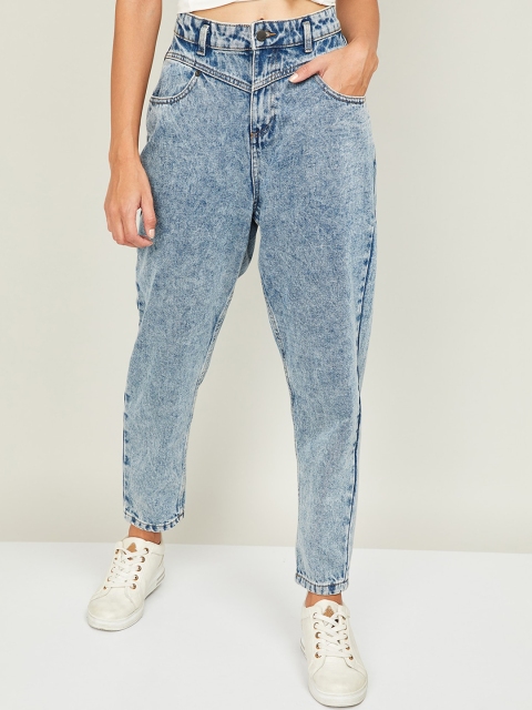 

Ginger by Lifestyle Women Blue Relaxed Fit High-Rise Clean Look Jeans