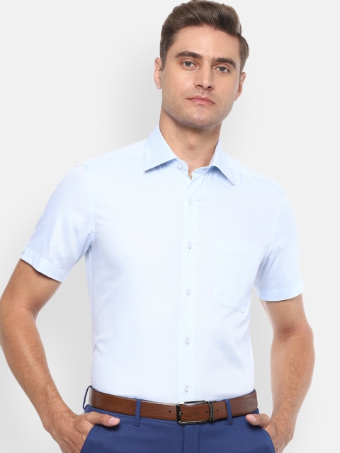 

Louis Philippe Men Blue Regular Fit Solid Formal Shirt