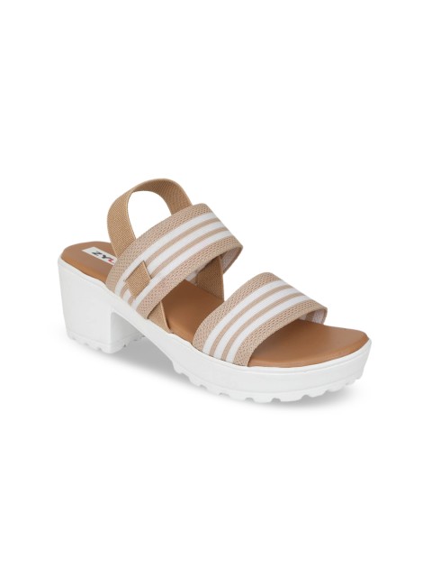 

Zyla Women Beige & White Striped Platforms