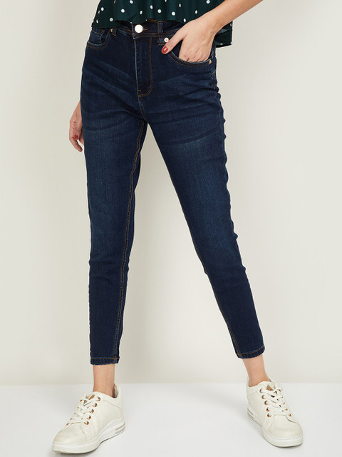 

Fame Forever by Lifestyle Women Blue Slim Fit Mid-Rise Clean Look Cotton Jeans