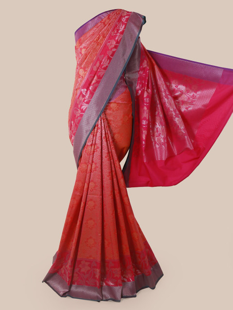 

Pothys Orange Pure Silk Woven Design Banarasi Saree