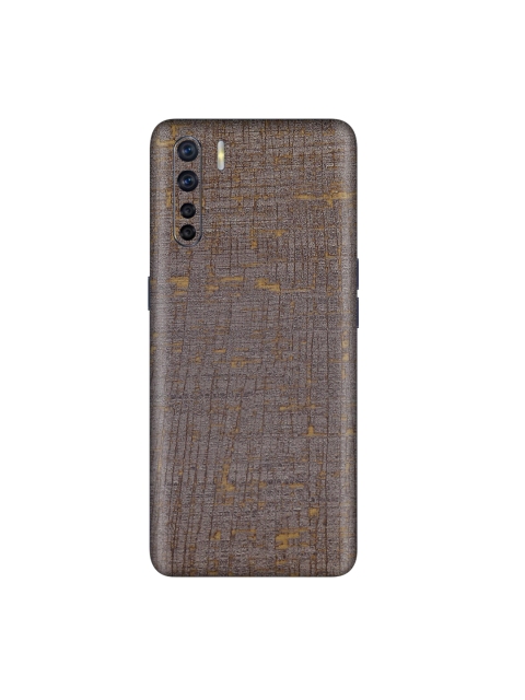 

Trendy Skins Taupe & Gold-Toned Vintage Fabric Pattern Oppo F15 Phone Skin