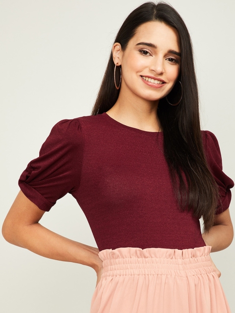 

CODE by Lifestyle Maroon Regular Top