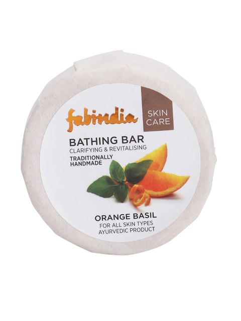 

Fabindia Orange Basil Bathing Bar 100g