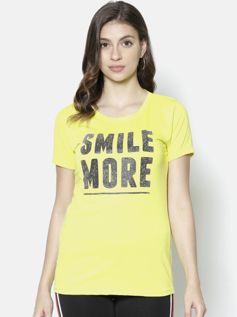 

V2 Value & Variety Yellow Printed Chambray Regular Top