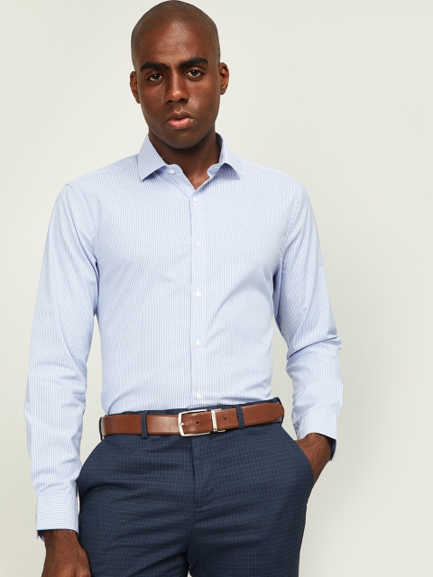 

CODE by Lifestyle Men Blue Slim Fit Checked POLAR Cotton Formal Shirt